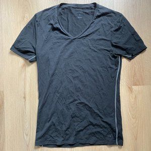 Icebreaker Merino Anatomica SS V-Neck Shirt Black Men's Small Rrp $75